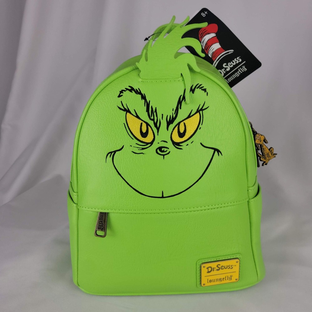 Loungefly Dr Seuss The Grinch Cosplay Mini Backpack Green  NWT
